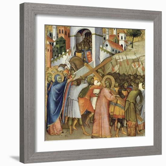 Christ on the Road to Calvary-Andrea di Bartolo-Framed Giclee Print