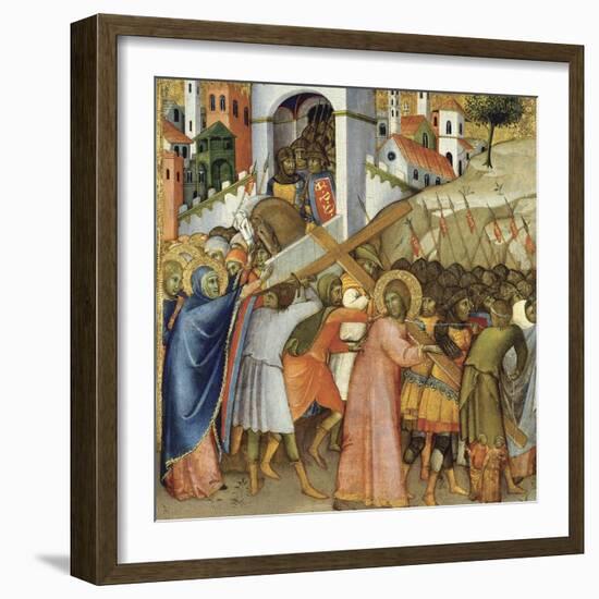 Christ on the Road to Calvary-Andrea di Bartolo-Framed Giclee Print