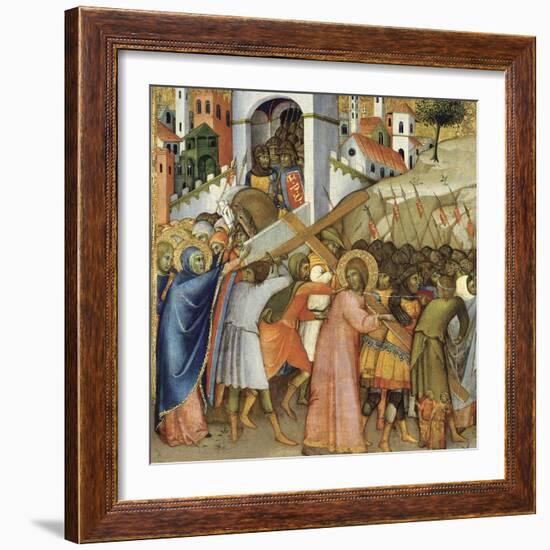 Christ on the Road to Calvary-Andrea di Bartolo-Framed Giclee Print