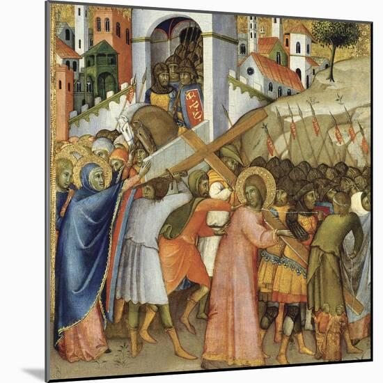 Christ on the Road to Calvary-Andrea di Bartolo-Mounted Giclee Print