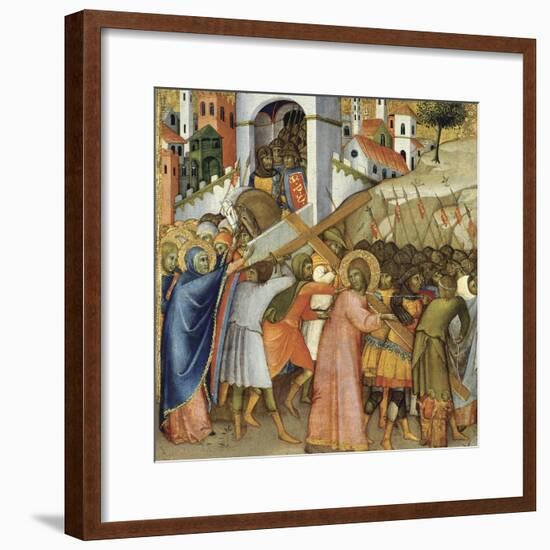 Christ on the Road to Calvary-Andrea di Bartolo-Framed Giclee Print