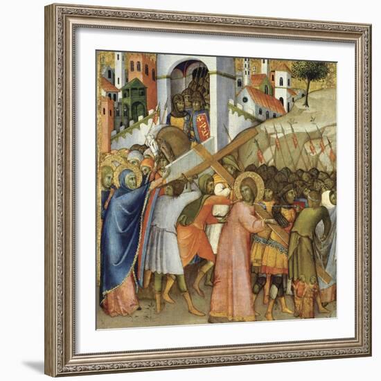 Christ on the Road to Calvary-Andrea di Bartolo-Framed Giclee Print