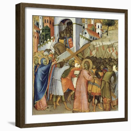 Christ on the Road to Calvary-Andrea di Bartolo-Framed Giclee Print