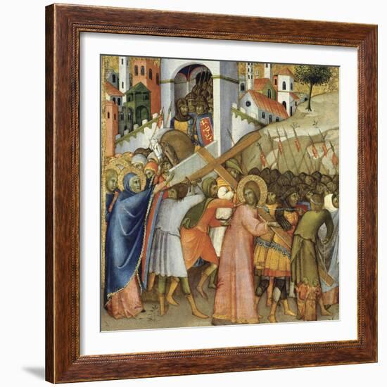 Christ on the Road to Calvary-Andrea di Bartolo-Framed Giclee Print