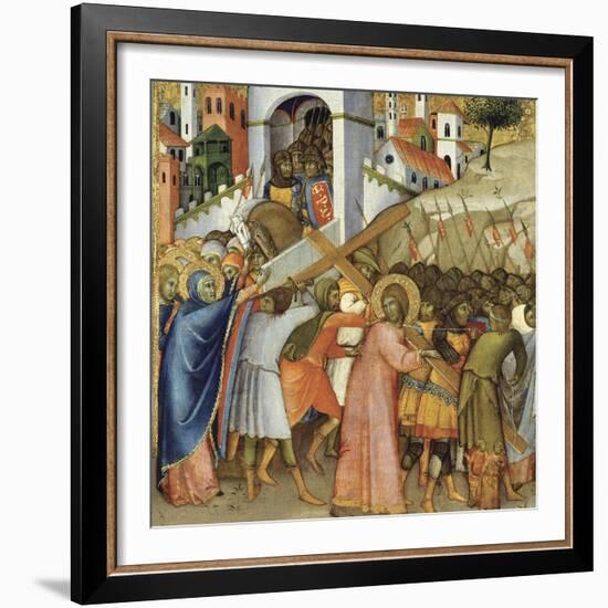 Christ on the Road to Calvary-Andrea di Bartolo-Framed Giclee Print