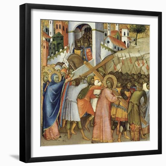 Christ on the Road to Calvary-Andrea di Bartolo-Framed Giclee Print