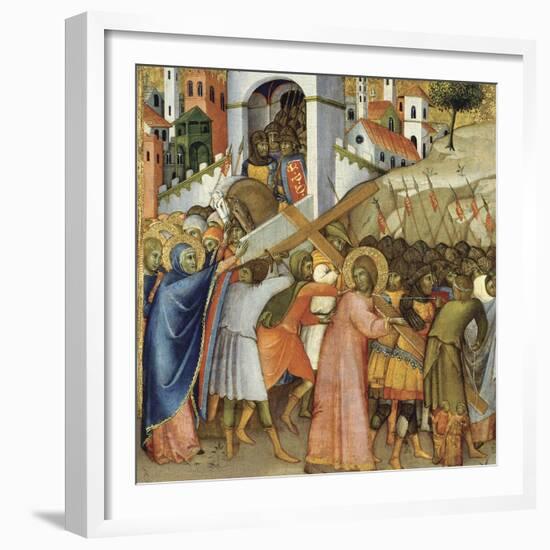 Christ on the Road to Calvary-Andrea di Bartolo-Framed Giclee Print