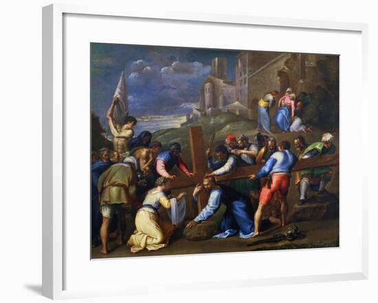 Christ on the Road to Calvary-Battista Franco-Framed Giclee Print