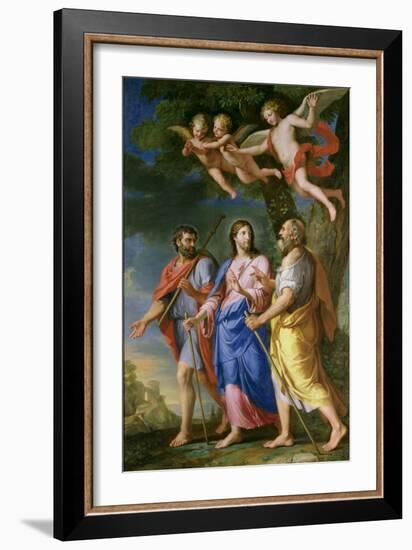 Christ on the Road to Emmaus-Jacques Stella-Framed Giclee Print