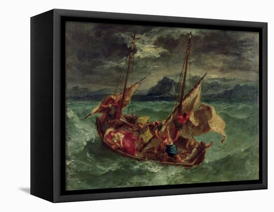 Christ on the Sea of Galilee, 1854-Eugene Delacroix-Framed Premier Image Canvas