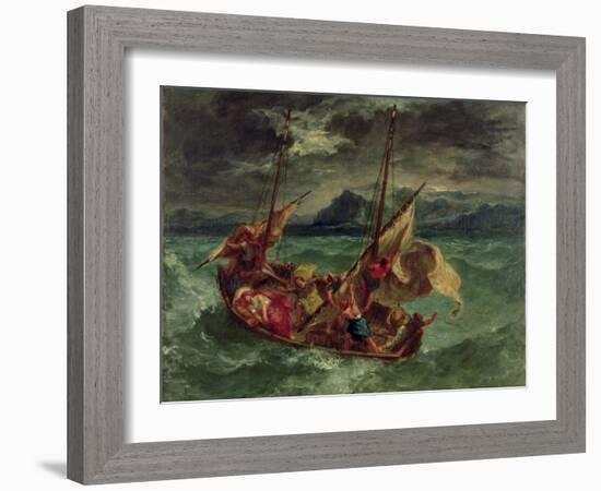 Christ on the Sea of Galilee, 1854-Eugene Delacroix-Framed Giclee Print