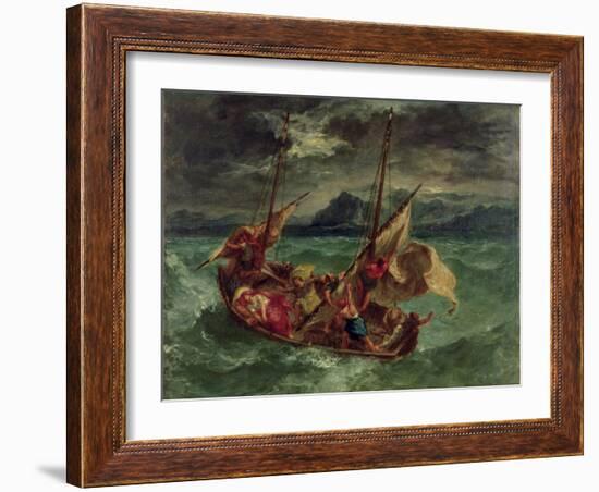 Christ on the Sea of Galilee, 1854-Eugene Delacroix-Framed Giclee Print