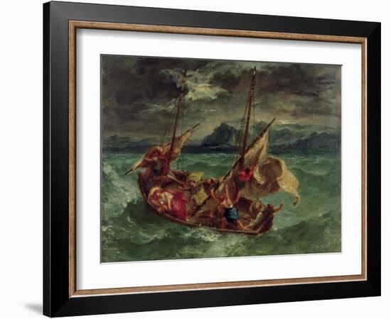 Christ on the Sea of Galilee, 1854-Eugene Delacroix-Framed Giclee Print