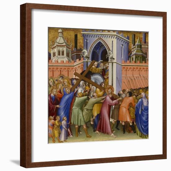 Christ on the Way to Calvary, from the Malavolti altarpiece, 1426-Giovanni di Paolo di Grazia-Framed Giclee Print