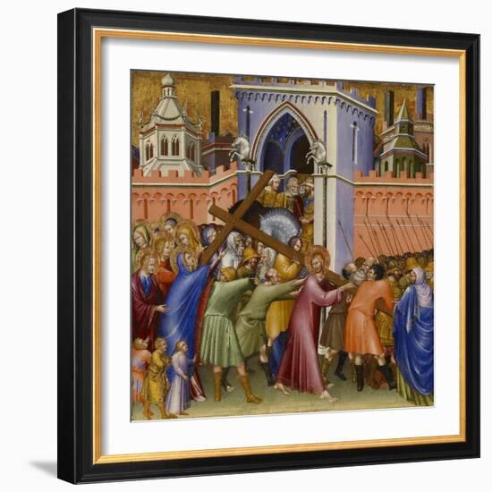 Christ on the Way to Calvary, from the Malavolti altarpiece, 1426-Giovanni di Paolo di Grazia-Framed Giclee Print