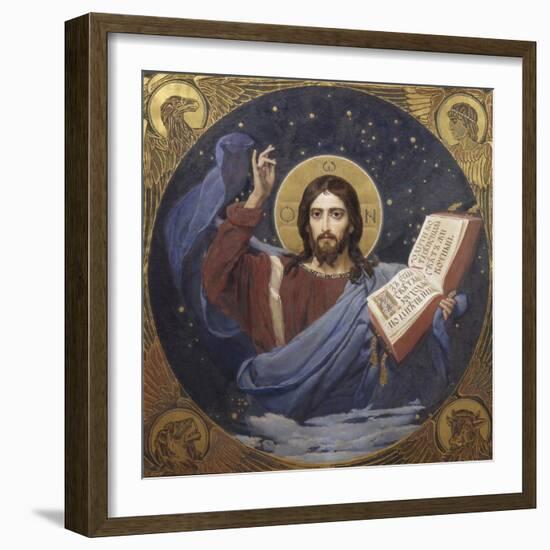 Christ Pantocrator, 1885-1896-Viktor Mikhaylovich Vasnetsov-Framed Giclee Print