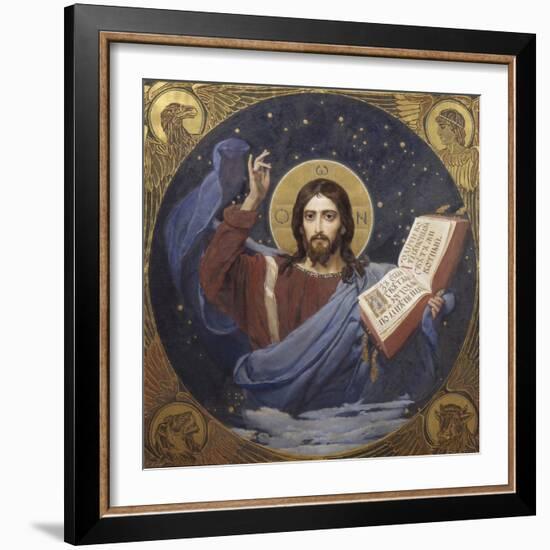 Christ Pantocrator, 1885-1896-Viktor Mikhaylovich Vasnetsov-Framed Giclee Print