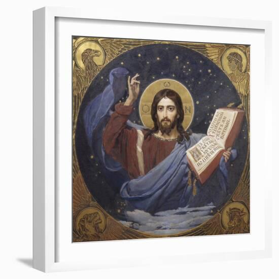 Christ Pantocrator, 1885-1896-Viktor Mikhaylovich Vasnetsov-Framed Giclee Print