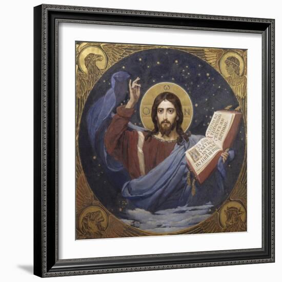 Christ Pantocrator, 1885-1896-Viktor Mikhaylovich Vasnetsov-Framed Giclee Print