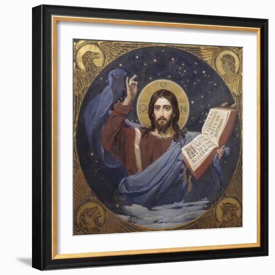 Christ Pantocrator, 1885-1896-Viktor Mikhaylovich Vasnetsov-Framed Giclee Print