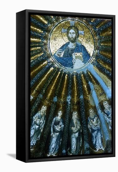 Christ Pantocrator, C1310-C1320-null-Framed Premier Image Canvas