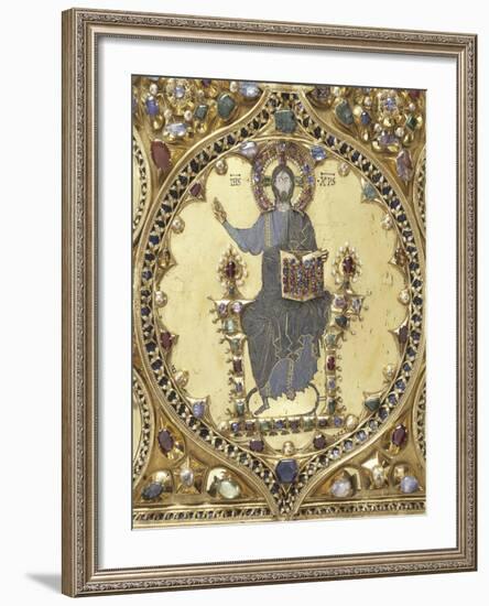 Christ Pantocrator, Detail from Pala D'Oro-null-Framed Giclee Print