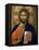 Christ Pantocrator Icon at Aghiou Pavlou Monastery on MountAthos-Julian Kumar-Framed Premier Image Canvas