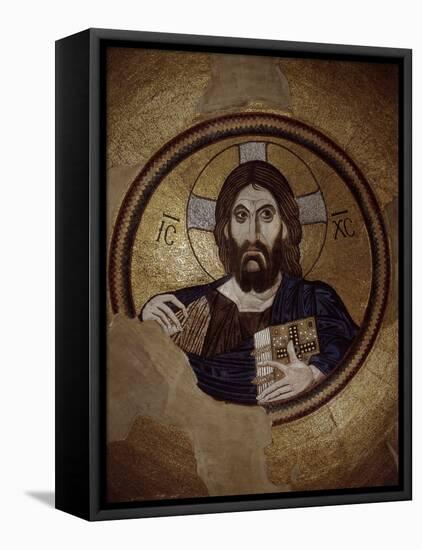 Christ Pantocrator, Mosaic, Cupola, Daphni Monastery, late 11th century Byzantine, Greece-null-Framed Premier Image Canvas