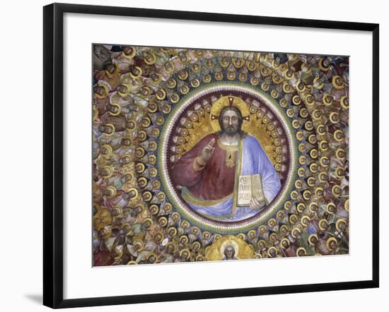 Christ Pantocrator, Virgin Mary, Angels and Elect, Detail from Paradise, 1375-1378-Giusto de' Menabuoi-Framed Giclee Print