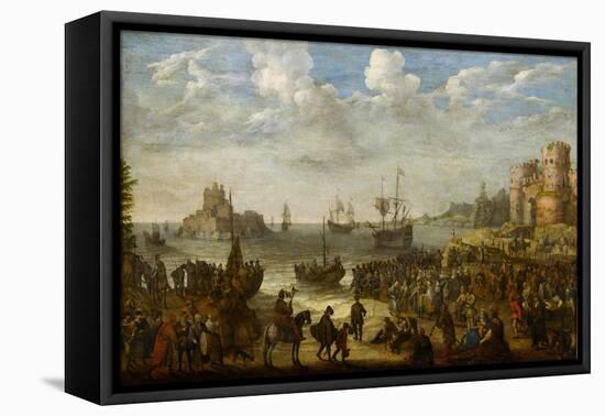 Christ Preaching from a Ship on the Sea of Galilee (Lac De Tiberiade) - Par Willaerts, Adam (1577-1-Adam Willaerts-Framed Premier Image Canvas