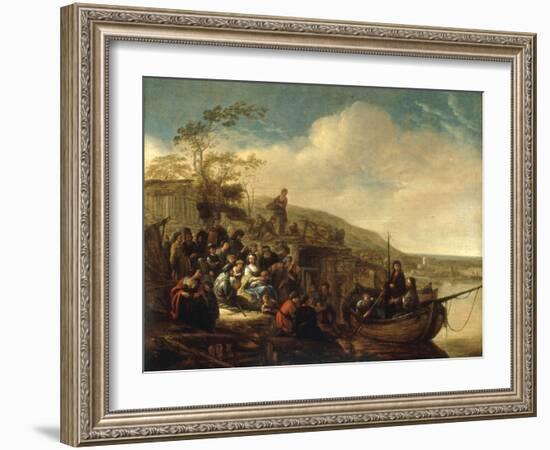 Christ Preaching to the Multitude-Jacob Willemsz De Wet-Framed Giclee Print