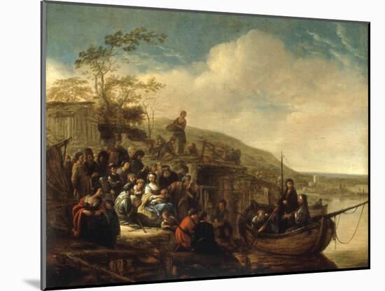 Christ Preaching to the Multitude-Jacob Willemsz De Wet-Mounted Giclee Print