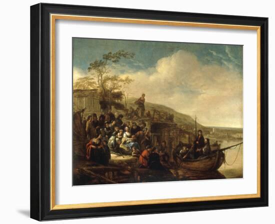 Christ Preaching to the Multitude-Jacob Willemsz De Wet-Framed Giclee Print