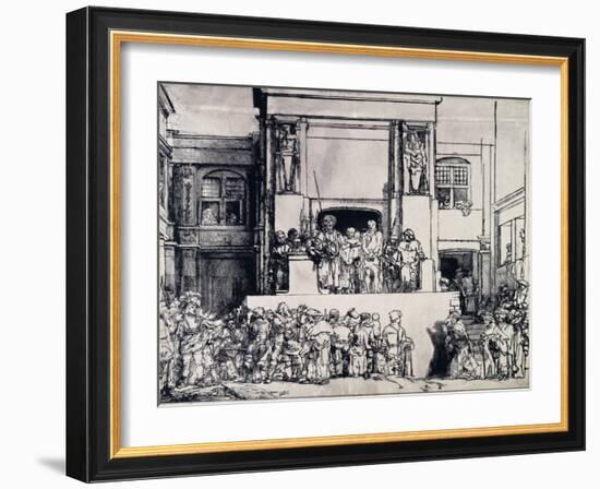 Christ Presented to the People, 1655-Rembrandt van Rijn-Framed Giclee Print
