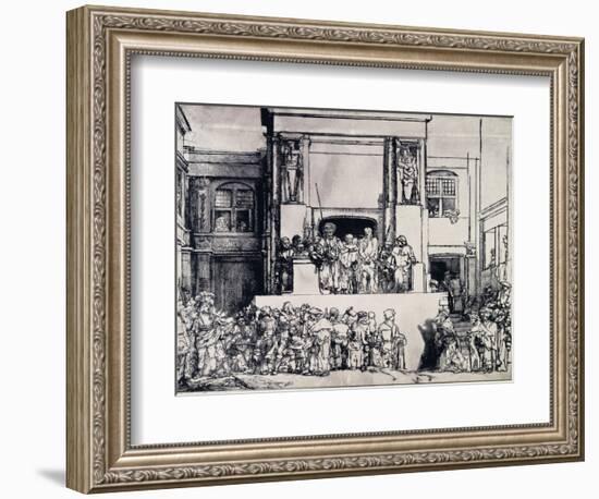 Christ Presented to the People, 1655-Rembrandt van Rijn-Framed Giclee Print