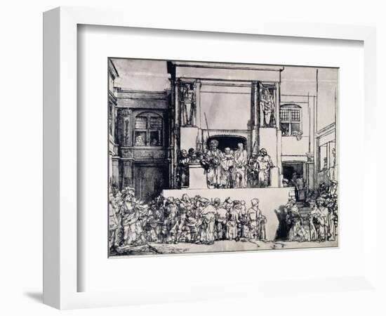 Christ Presented to the People, 1655-Rembrandt van Rijn-Framed Giclee Print