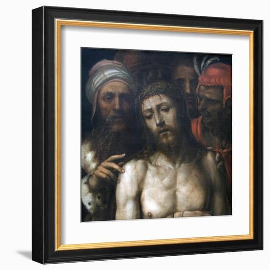 Christ Presented to the People: Ecco Homo (Detail)-Giovani Antonio Buzz-Framed Art Print