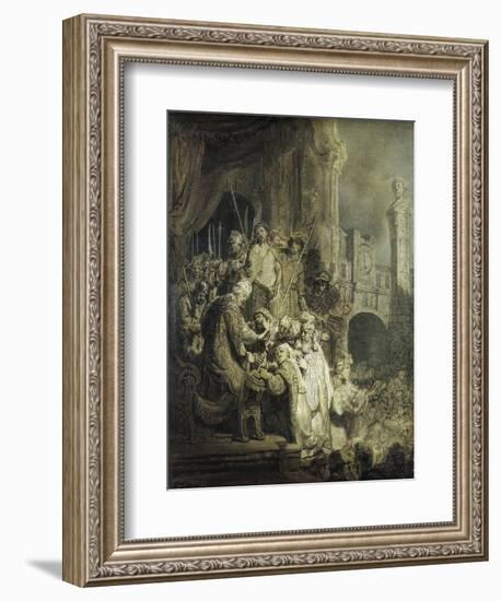 Christ Presented to the People-Rembrandt van Rijn-Framed Giclee Print