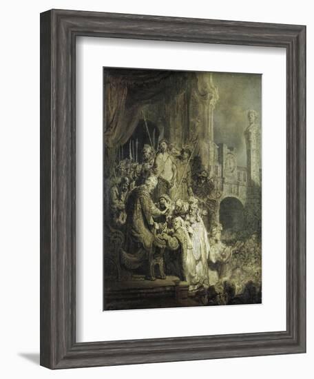 Christ Presented to the People-Rembrandt van Rijn-Framed Giclee Print