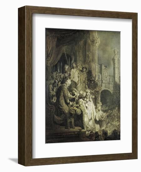 Christ Presented to the People-Rembrandt van Rijn-Framed Giclee Print