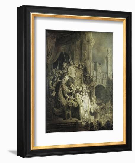 Christ Presented to the People-Rembrandt van Rijn-Framed Giclee Print