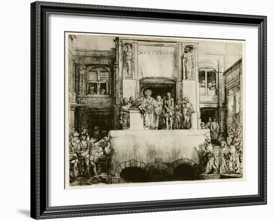 Christ Presented to the People-null-Framed Giclee Print