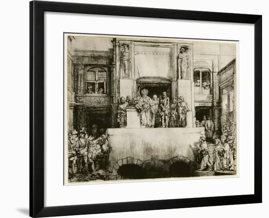 Christ Presented to the People-null-Framed Giclee Print