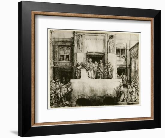 Christ Presented to the People-null-Framed Giclee Print