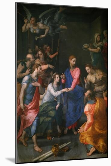 Christ, Raising of Jairus' Daughter-Agnolo Bronzino-Mounted Giclee Print