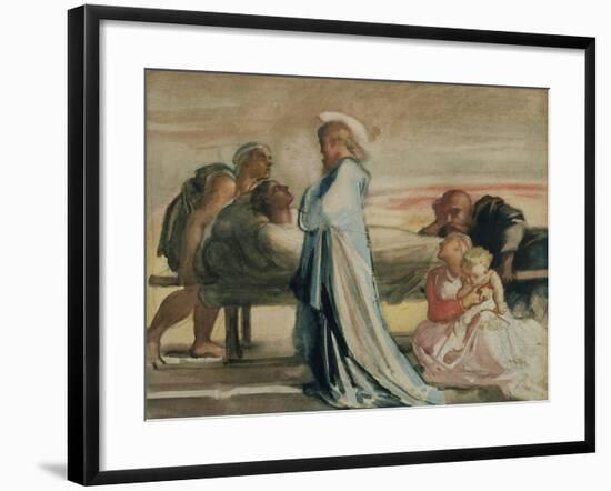 Christ Raising the Dead-Louisa Anne Waterford-Framed Giclee Print