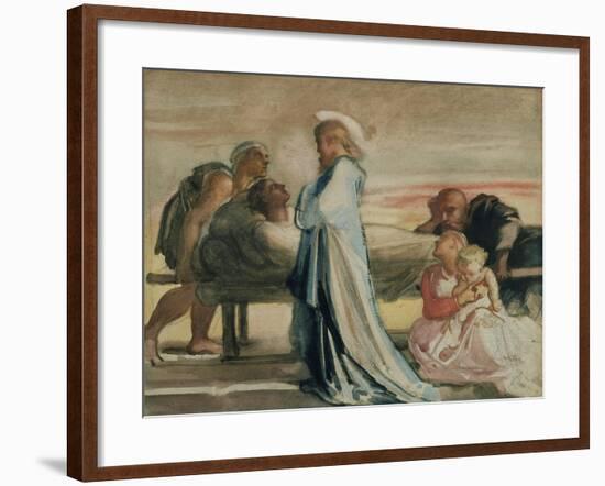 Christ Raising the Dead-Louisa Anne Waterford-Framed Giclee Print