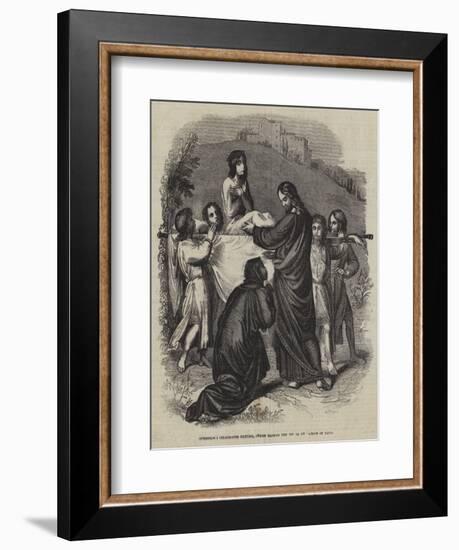 Christ Raising the Son of the Widow of Nain-null-Framed Giclee Print