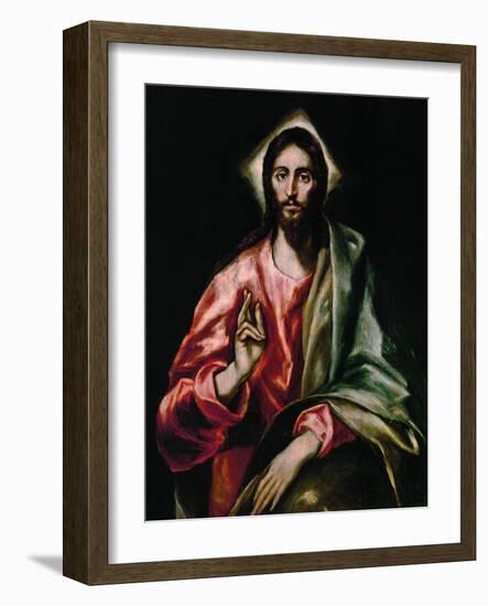 Christ Redeemer, 1610-1614-El Greco-Framed Giclee Print