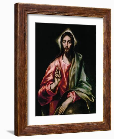 Christ Redeemer, 1610-1614-El Greco-Framed Giclee Print